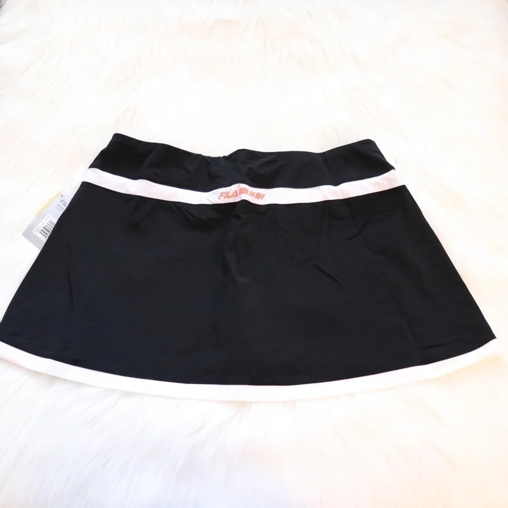 NEW Fila Black/Blue/White Platinum Active Y2K Skort Size Large